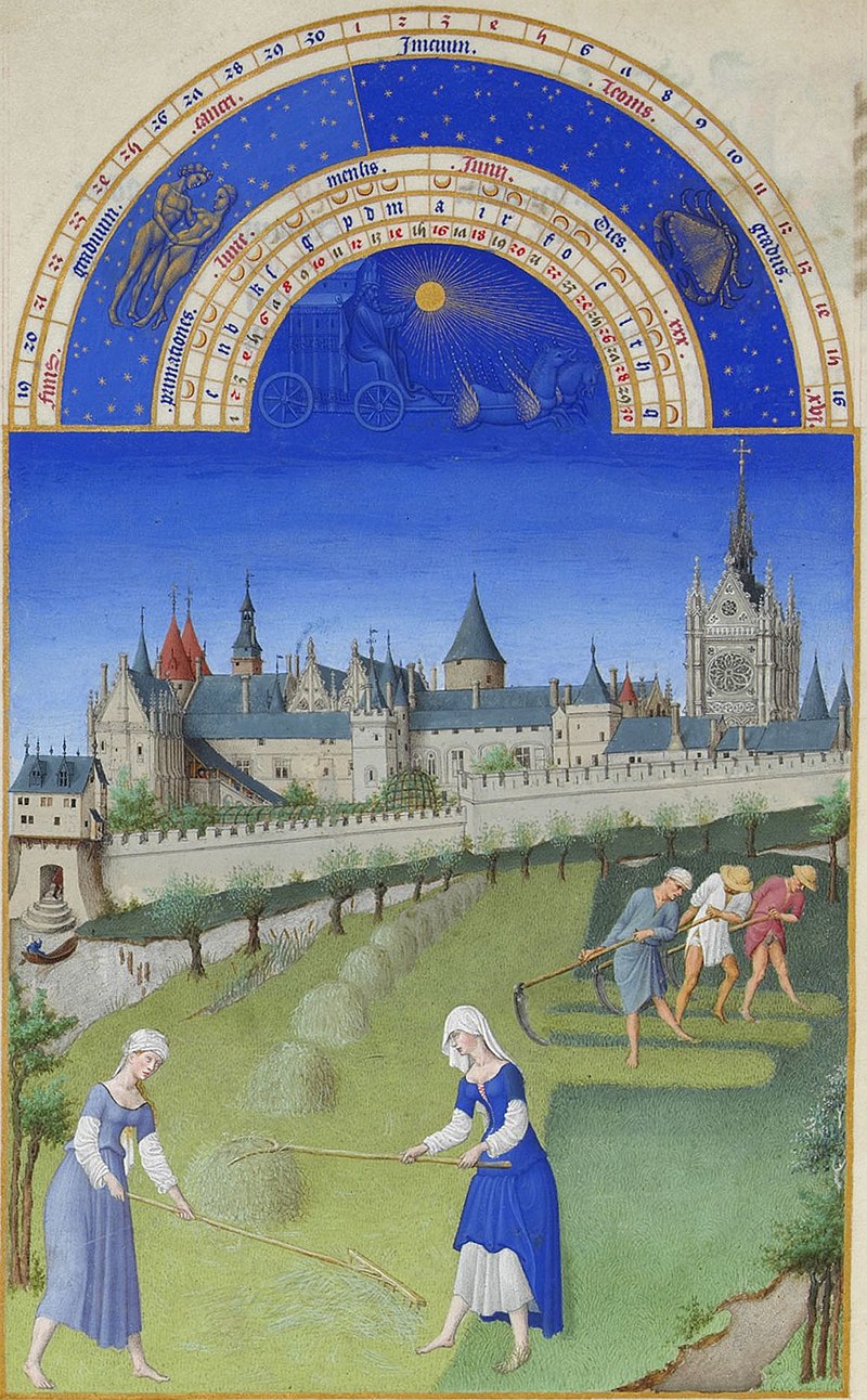cerven Les Trs Riches Heures du duc de Berry juin