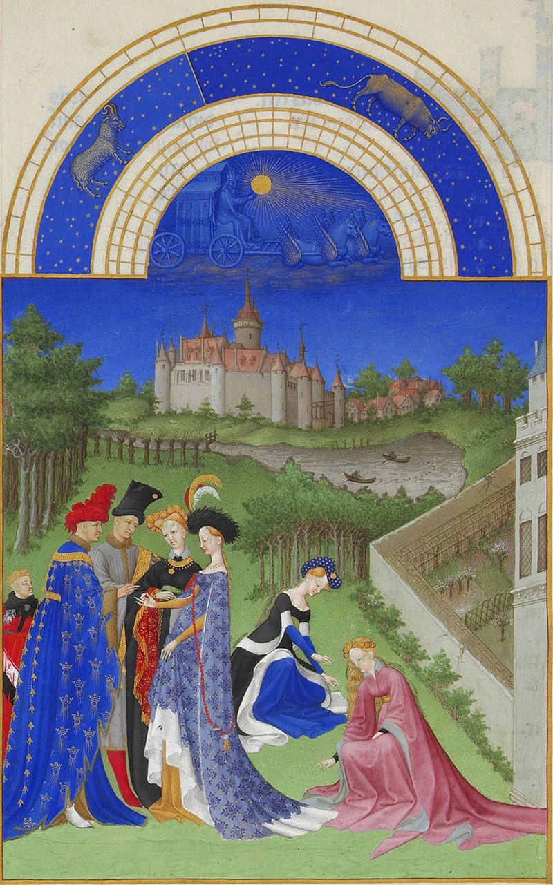 duben Les Trs Riches Heures du duc de Berry avril