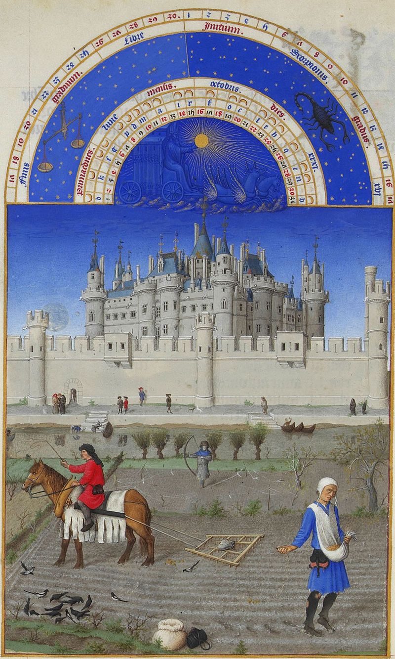 rijen Les Trs Riches Heures du duc de Berry octobre