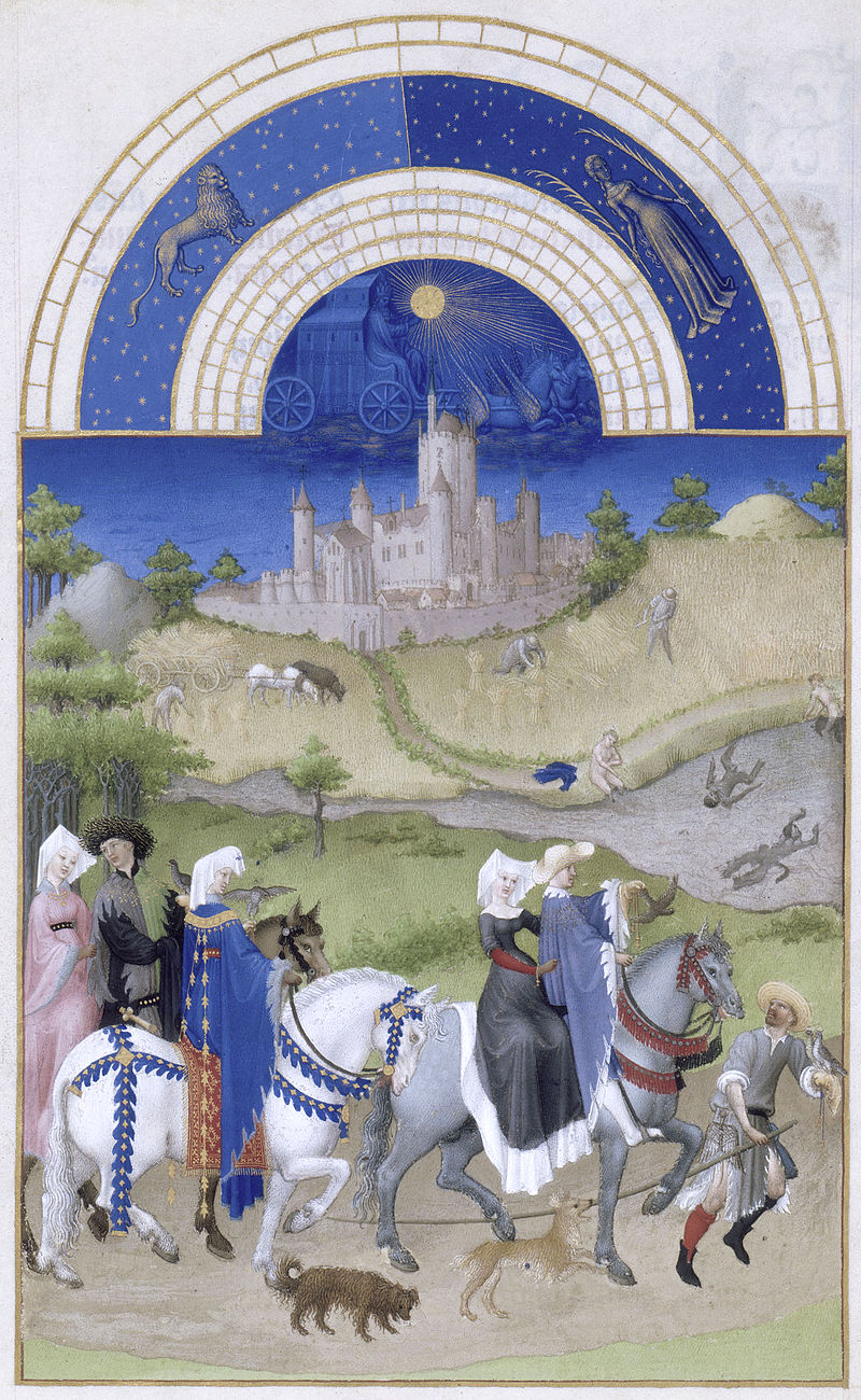 srpen Les Trs Riches Heures du duc de Berry aout